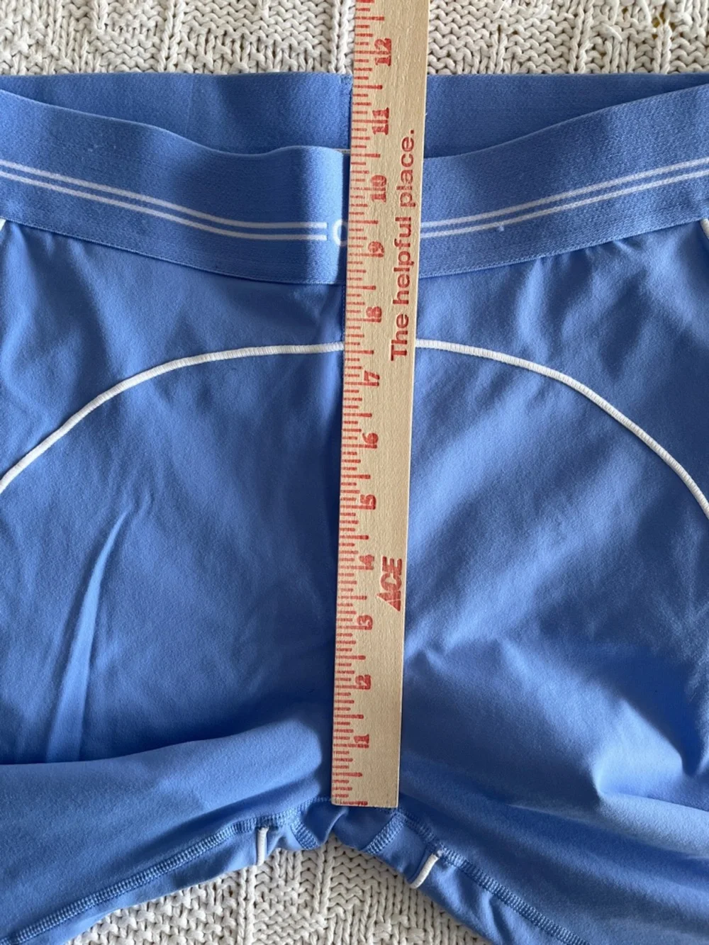 ALO Airbrush High-Waist Heart Throb Legging in Crystal Clear Blue White Sz 12 XL